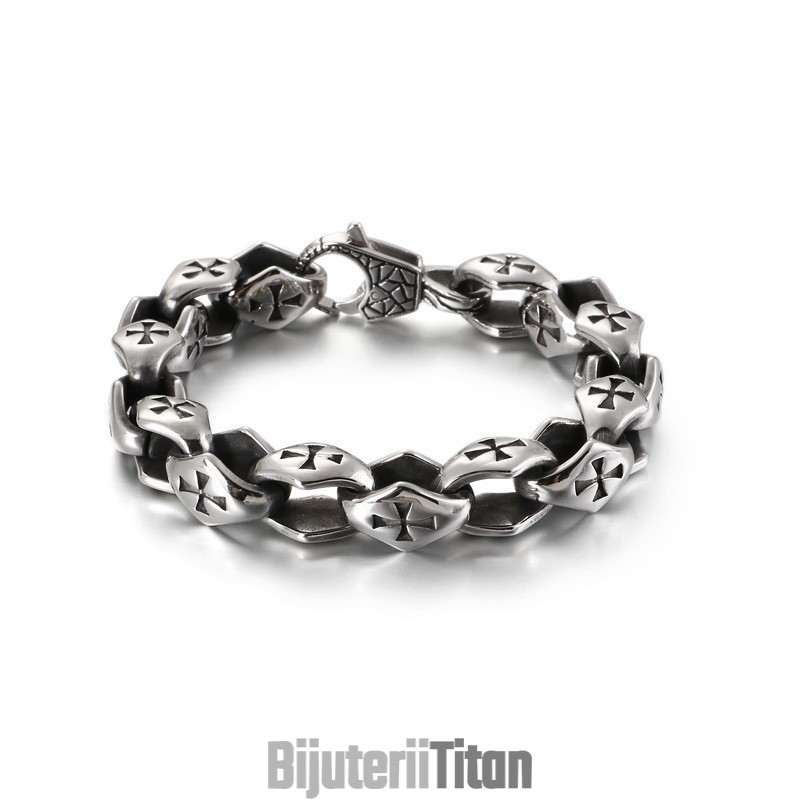 Brățară Bărbătească Din Titan Cross Hollow