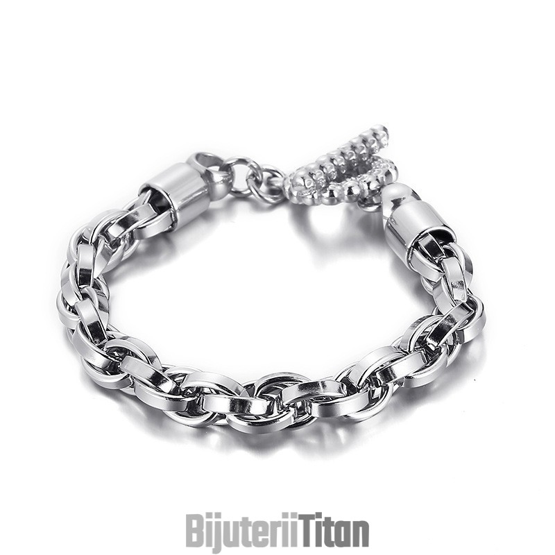 Brățară Din Titan Cu Fermoar Cu Craniu La Modă Cool Pentru Bărbați