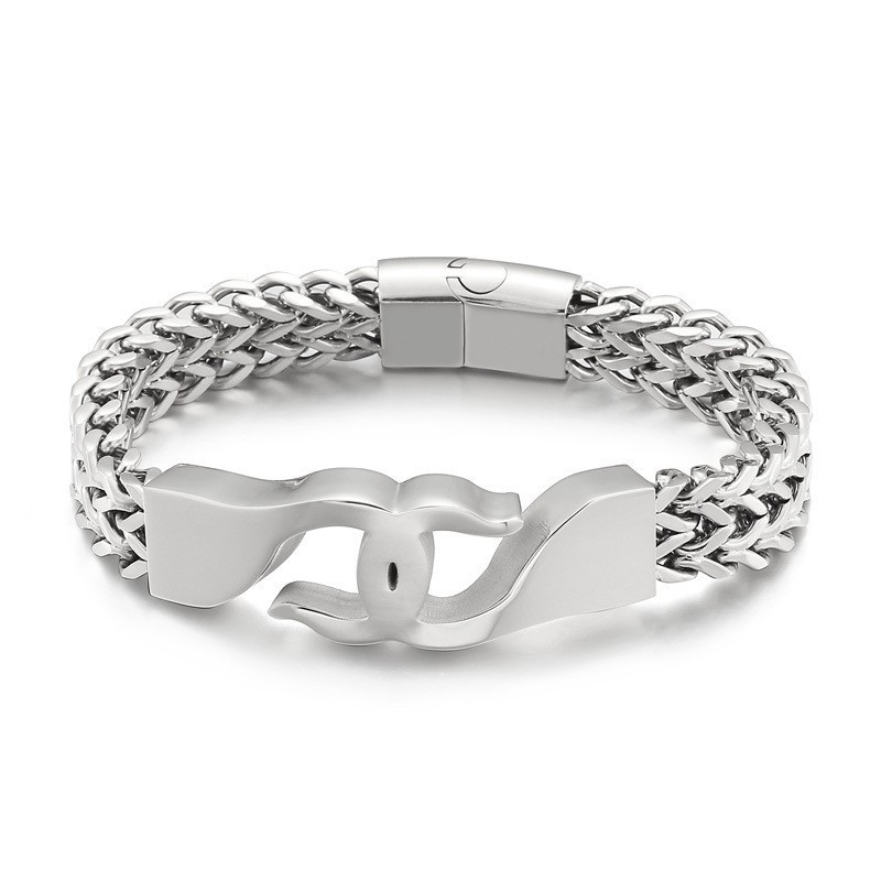 Brățară Din Titan Cu Croșeu Pentru Bărbați Cu Accesorii Brățară Din Titan Cu Croșeu Pentru Bărbați Cu Accesorii