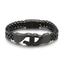 Brățară Bărbătească Din Titan Cross Hook Cu Accesorii