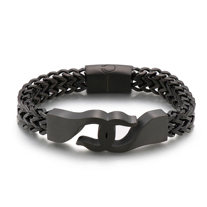 Brățară Bărbătească Din Titan Cross Hook Cu Accesorii