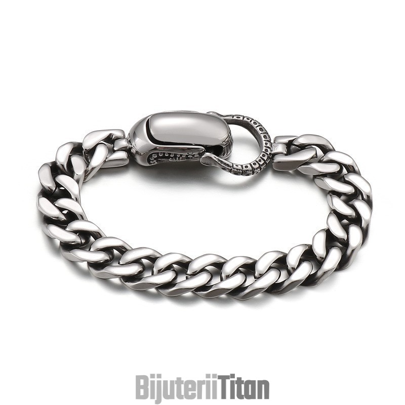 Brățară Elegantă Cubaneză Din Titan Pentru Bărbați