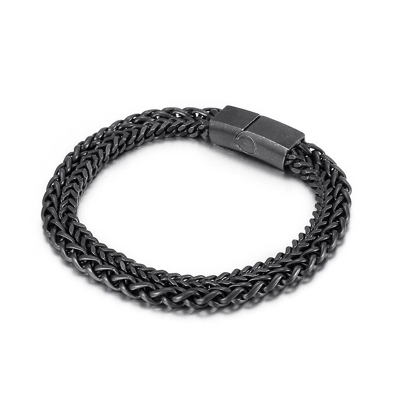 Brățară Bărbătească Cool Chic Din Titan Cu Strat Dublu Brățară Bărbătească Cool Chic Din Titan Cu Strat Dublu