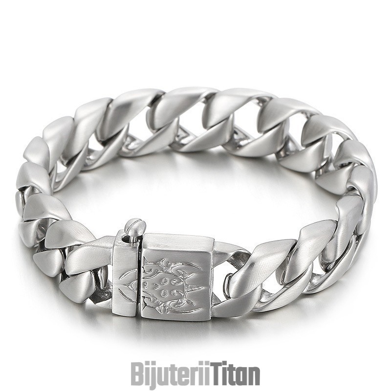 Brățară Din Oțel Inoxidabil Pentru Bărbați, Cu Elemente Hip-Hop, Cu Design Vestimentar