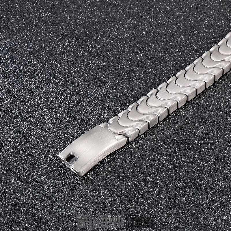 Brățară De Titan Pentru Bărbați La Modă, Brățară Cu Suprafață De Nisip