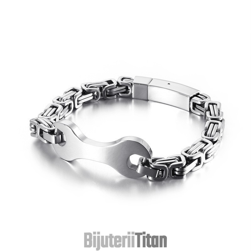 Brățară Bărbătească Fashion Tide Din Titan Cu Lanț Imperial Brățară Bărbătească Fashion Tide Din Titan Cu Lanț Imperial