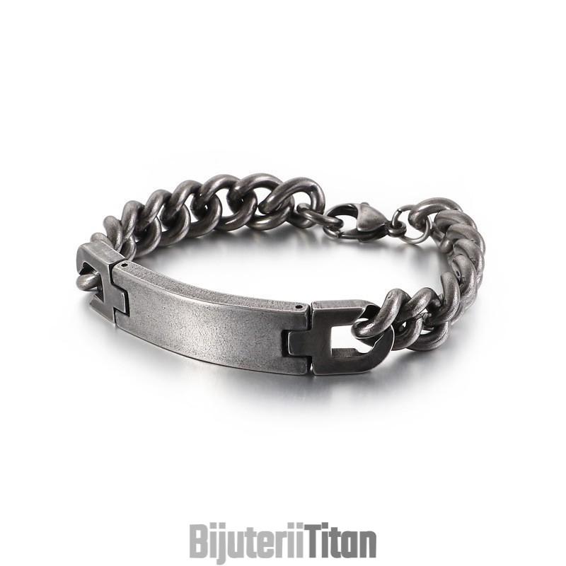 Brățară Din Titan Pentru Bărbați Fashion Bend Brățară Din Titan Pentru Bărbați Fashion Bend