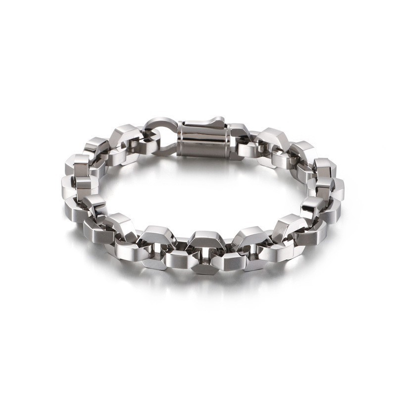 Brățară La Modă Geometrică Pentru Bărbați, Accesorii Tide Din Titan Brățară La Modă Geometrică Pentru Bărbați, Accesorii Tide Din Titan
