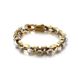 Brățară La Modă Geometrică Pentru Bărbați, Accesorii Tide Din Titan