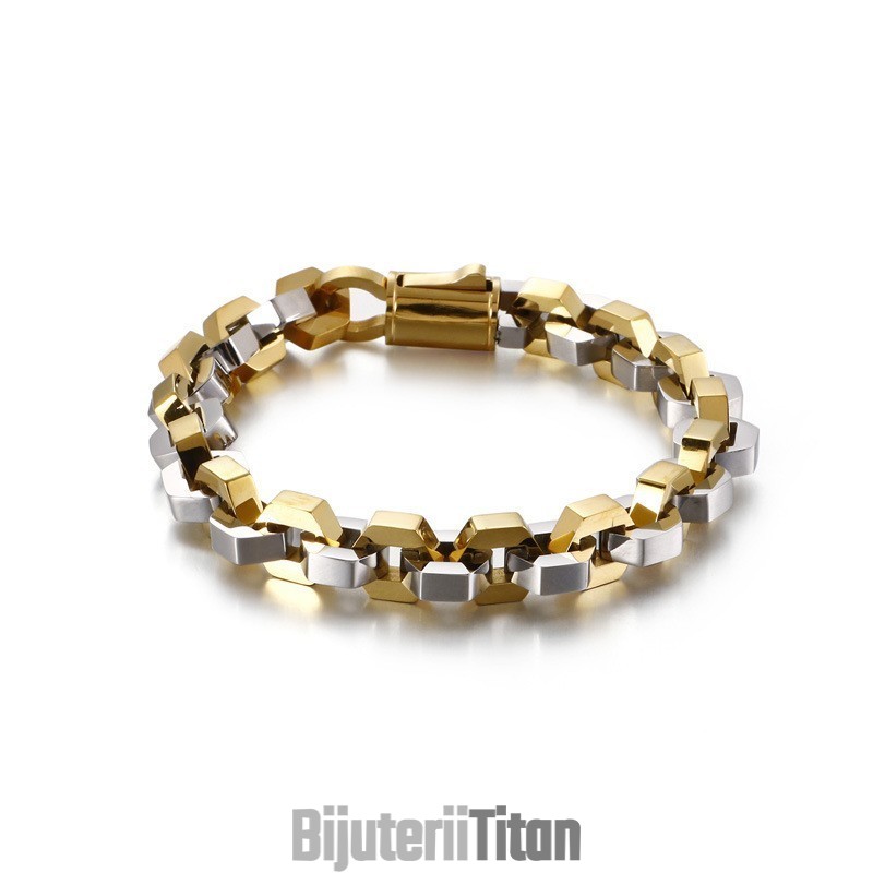 Brățară La Modă Geometrică Pentru Bărbați, Accesorii Tide Din Titan