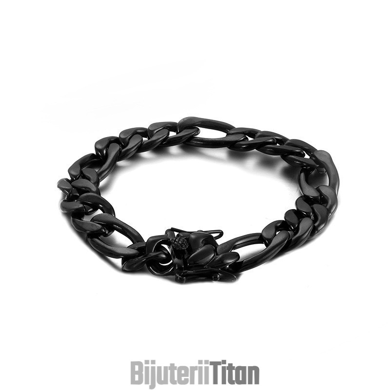 Brățară De Titan Neagră La Modă Pentru Bărbați Brățară De Titan Neagră La Modă Pentru Bărbați