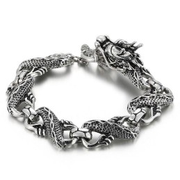 Brățară Cool Pentru Bărbați Cu Dragon Din Titan