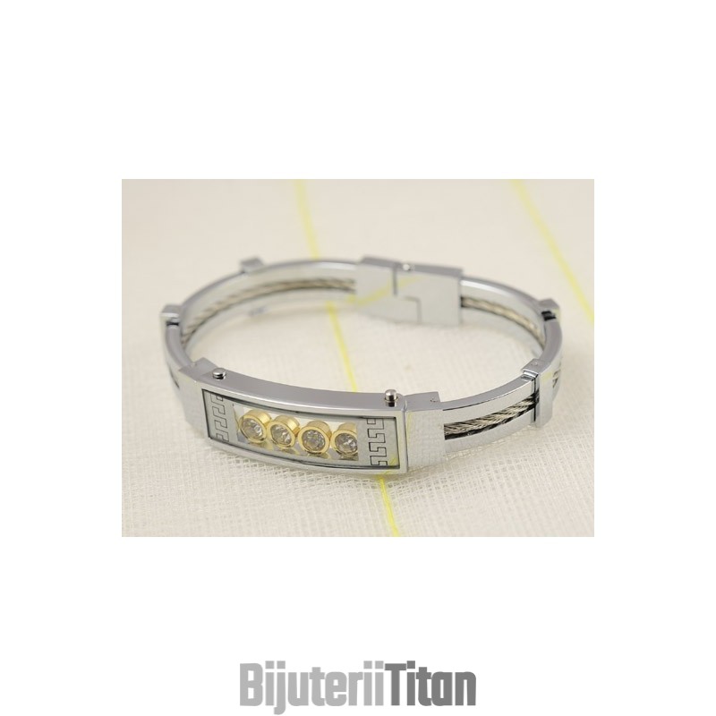 Brățări Bărbătești Din Titan Cu Diamante
