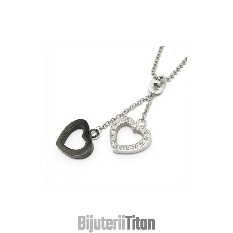 Colier Cu Pandantiv În Formă De Inimă Cu Diamant, Cadou La Modă