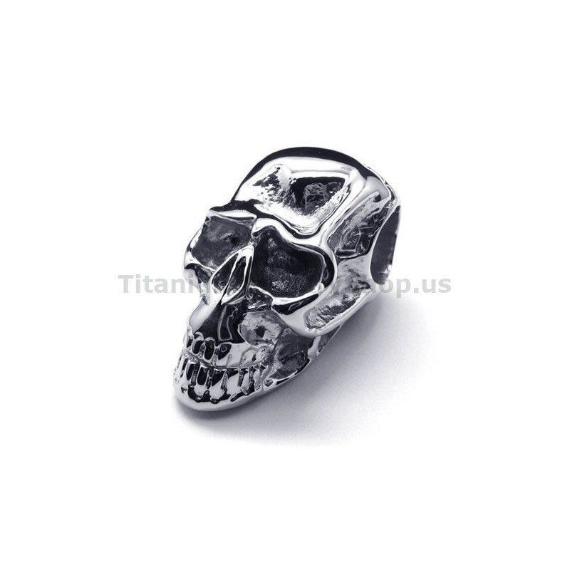 Pandantiv Din Titan Pur Cu Design De Craniu - Lanț Gratuit