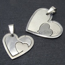Set Asortat Pandantive Sweetheart Din Titan Pentru Îndrăgostiți - Lanțuri Fără Accesorii