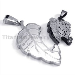 Pandantive Din Titan Love You Pentru Iubitori, Cu Lanțuri Fără Diamante