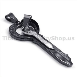 Brelocuri Negre Din Titan Pentru Iubitori - Lanțuri Fără Pandantive