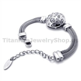 Brățară De Titan Pentru Femei Cu Diamante