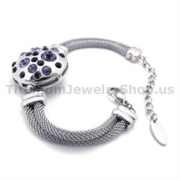 Brățară De Titan Pentru Femei Cu Diamante