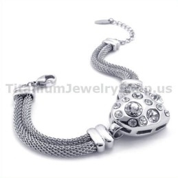Brățară De Titan Pentru Femei Cu Diamante