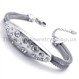 Brățară De Titan Pentru Femei Cu Diamante