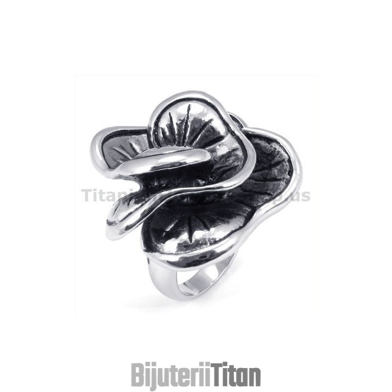 Inel De Titan Cu Flori Inel De Titan Cu Flori