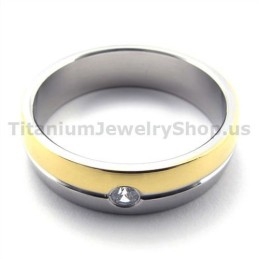Inel De Titan Cu Diamant