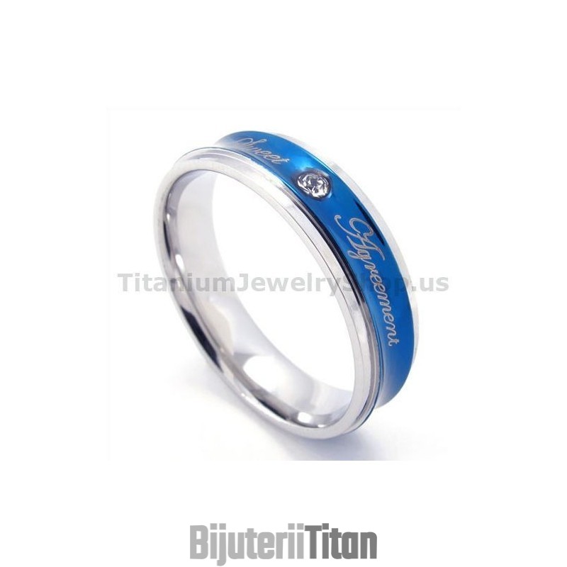 Inel Din Titan Cu Diamant Și Inimă Sweetheart Inel Din Titan Cu Diamant Și Inimă Sweetheart