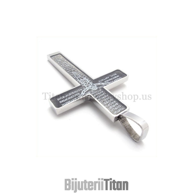 Pandantiv Cruce Din Titan Sculptat Cu Modelul Lui Isus Și Modă Biblică Pandantiv Cruce Din Titan Sculptat Cu Modelul Lui Isus Și Modă Biblică