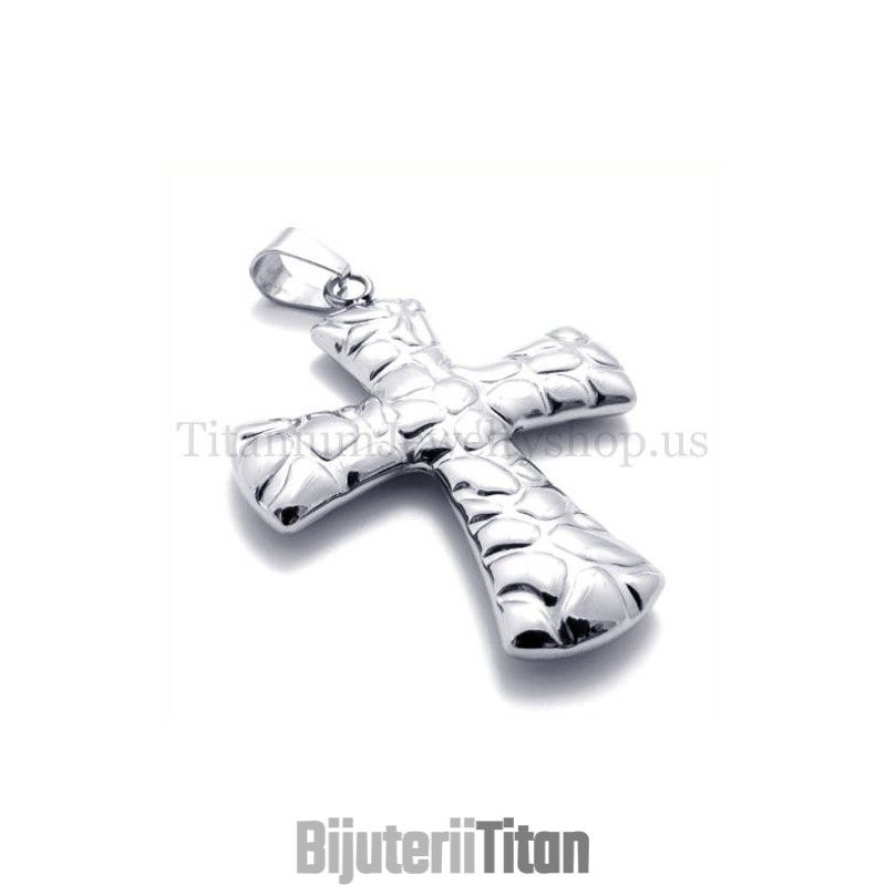 Pandantiv Cruce Din Titan Cu Model De Piatră Cubică La Modă Pandantiv Cruce Din Titan Cu Model De Piatră Cubică La Modă