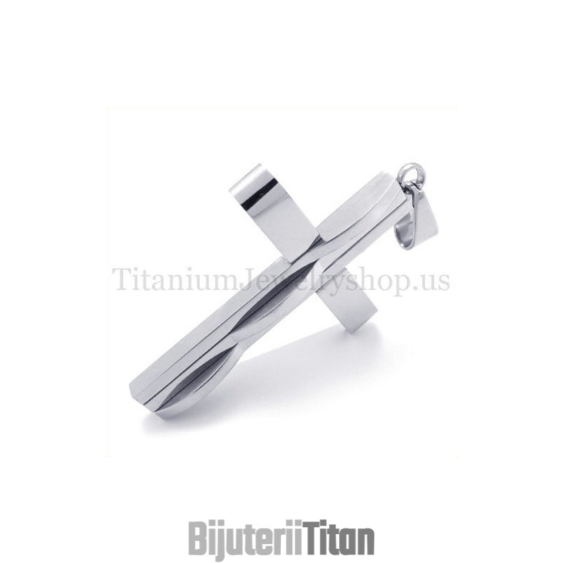Pandantiv Cruce Din Titan Pentru Bărbați La Modă Din Argint Pandantiv Cruce Din Titan Pentru Bărbați La Modă Din Argint