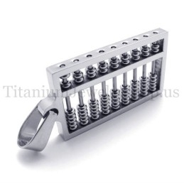 Pandantiv Abacus Din Argint Și Titan
