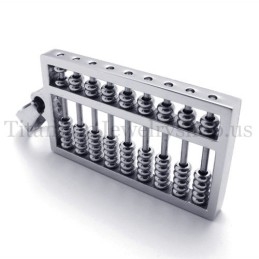Pandantiv Abacus Din Argint Și Titan
