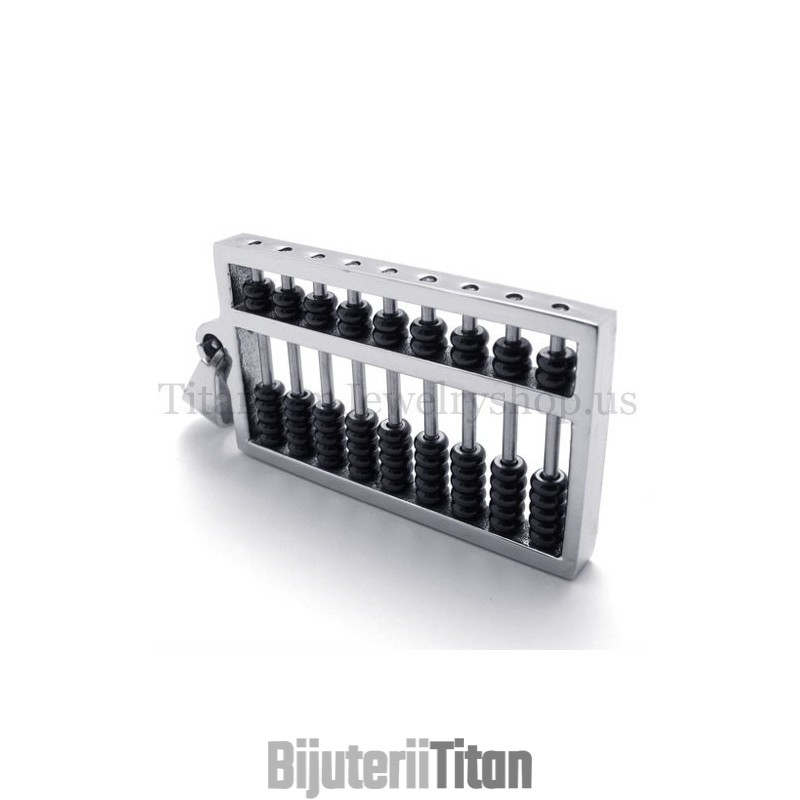 Pandantiv Din Titan Abacus Negru Pandantiv Din Titan Abacus Negru