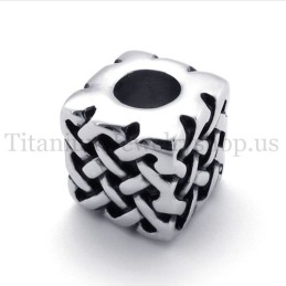 Pandantiv Din Titan Cu Mărgele Norocoase De Tip Cube