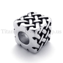 Pandantiv Din Titan Cu Mărgele Norocoase De Tip Cube