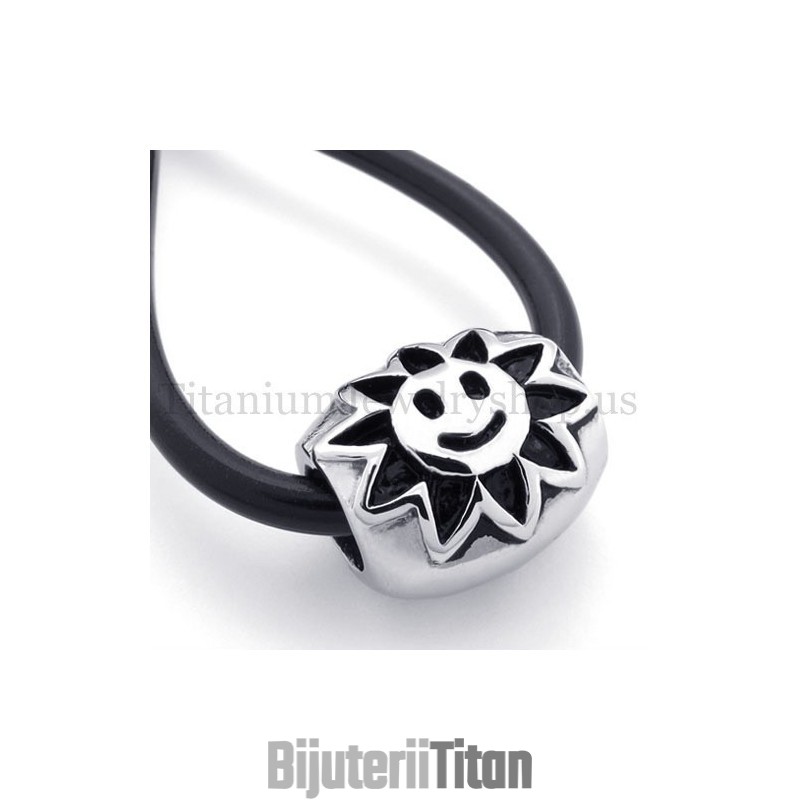 Pandantiv Elipsoidal Din Titan Cu Mărgele De Floarea Soarelui, Norocos Pandantiv Elipsoidal Din Titan Cu Mărgele De Floarea Soarelui, Norocos