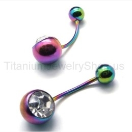 Cercei Mini Color Din Titan Cu Diamante Încrustate
