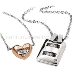 Pandantive Din Titan Pentru Iubitori, Te Iubesc Atât De Mult