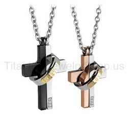 Pandantive Love Forever Din Titan Cu Două Straturi Pentru Iubitori