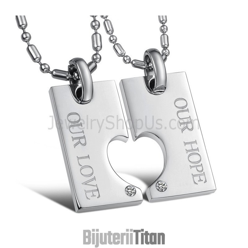 Pandantive Din Argint Titan „Our Hope & Our Love” Cu Pietre Și Lanțuri Gratuite C602 Pandantive Din Argint Titan „Our Hope & Our Love” Cu Pietre Și Lanțuri Gratuite C602