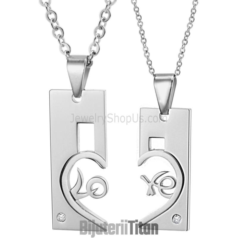 Pandantive Și Diamante Din Argint Și Titan, Dreptunghiulare Și Inimă, Cu Lanțuri Gratuite C539 Pandantive Și Diamante Din Argint Și Titan, Dreptunghiulare Și Inimă, Cu Lanțuri Gratuite C539
