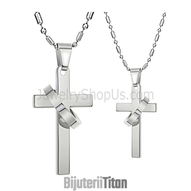 Pandantive Cruce Din Titan Și Argint Cu Lanțuri Gratuite 136 Pandantive Cruce Din Titan Și Argint Cu Lanțuri Gratuite 136