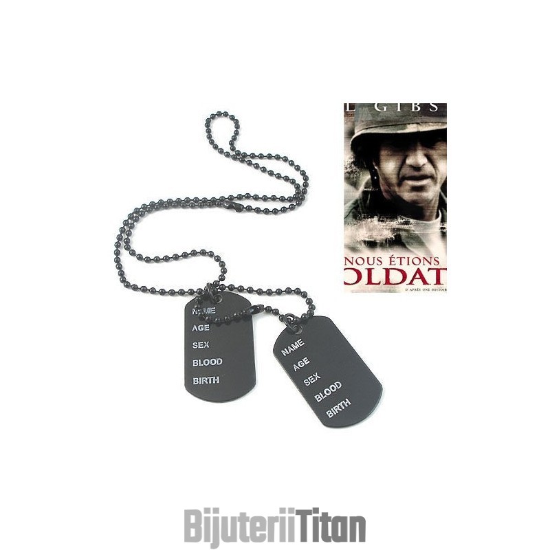 Colier/Pandantiv Cool Man Cu Etichetă De Identificare Pentru Câine, Soldat American