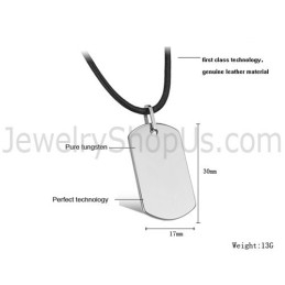 Pandantiv Cu Etichetă Din Tungsten Din Argint C633