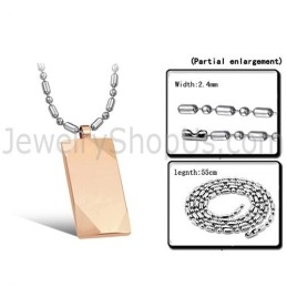 Pandantiv Din Tungsten Auriu-Roz, Foarte Polișat, C638