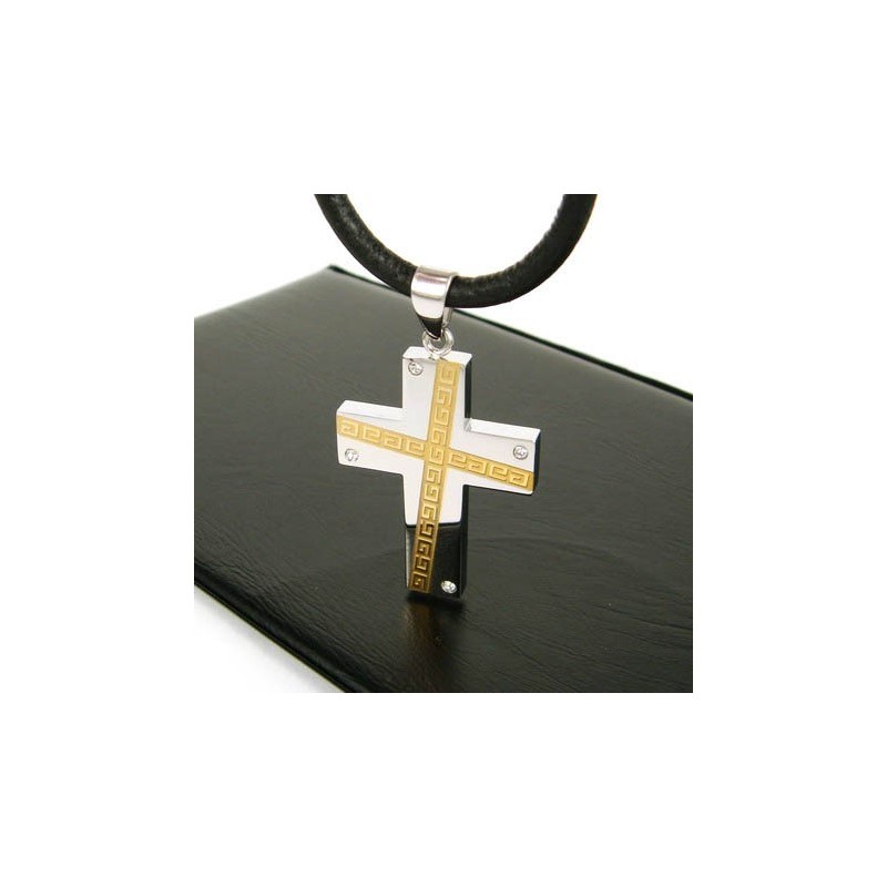 Pandantiv Cool Man Cross Cu Piatră Prețioasă Din Titan Pur Pandantiv Cool Man Cross Cu Piatră Prețioasă Din Titan Pur