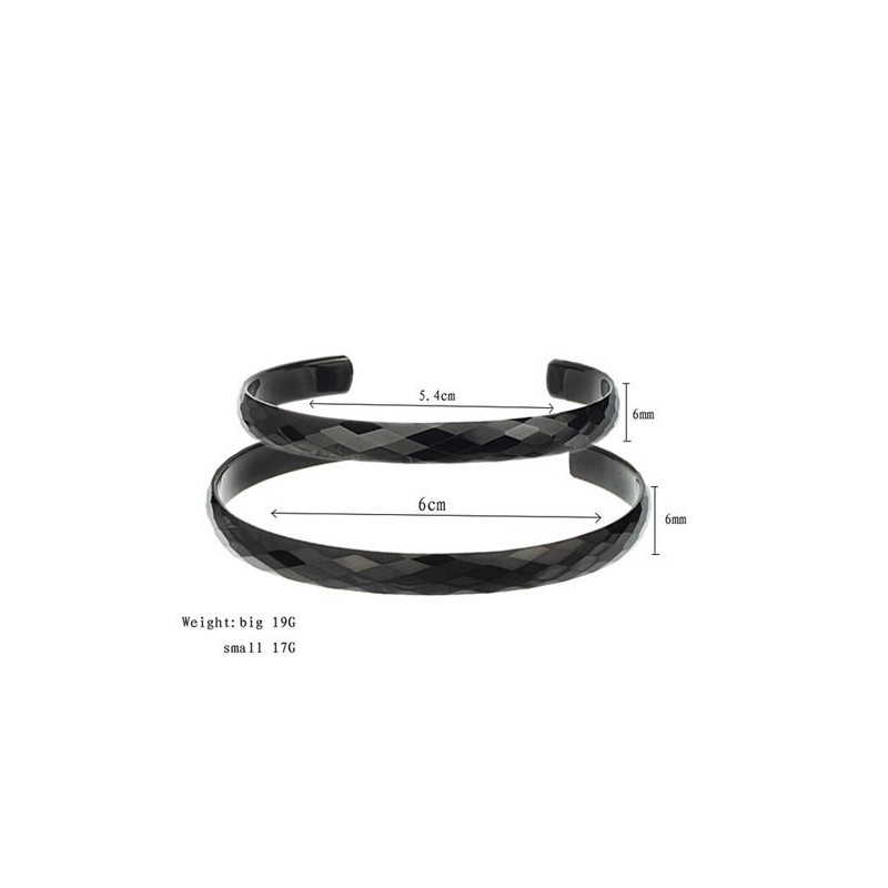 Brățări De Cuplu Cu Tungsten Negru, Lustruit Cu Înaltă Calitate, C896