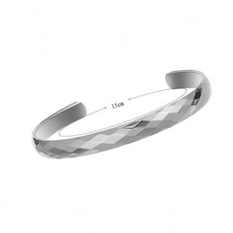 Brățară Din Argint Tungsten, Foarte Lustruită, C897